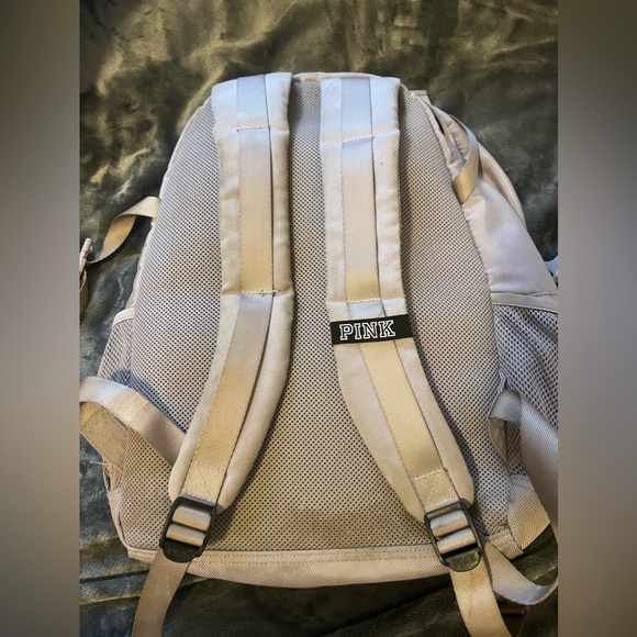 pink by victoria’s secret campus backpack rare classic purple lavender - Picture 9 of 12